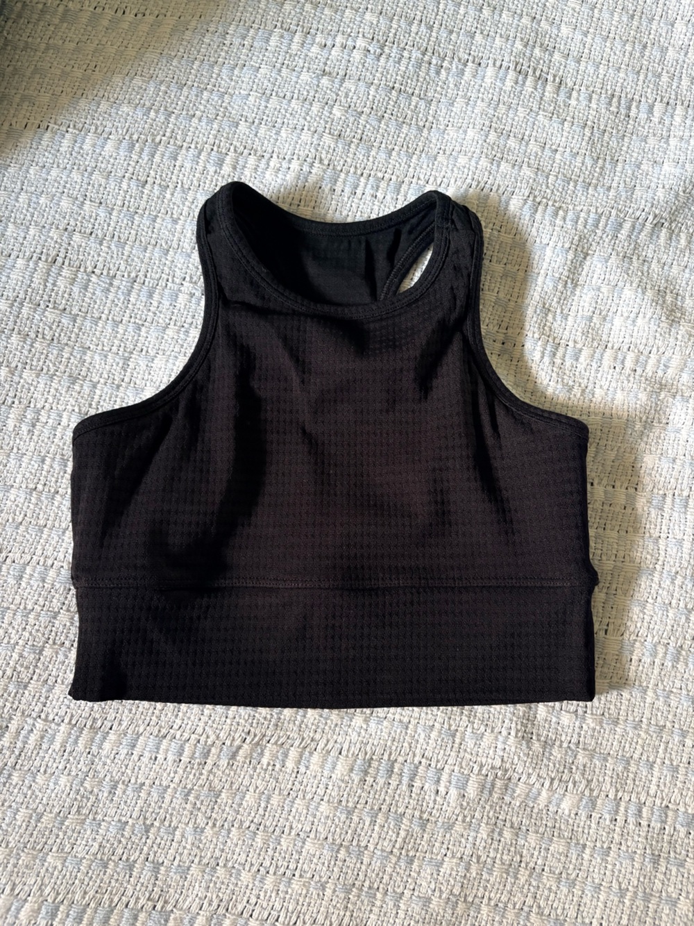 Black Women’s Racerback Cropped Tank Top